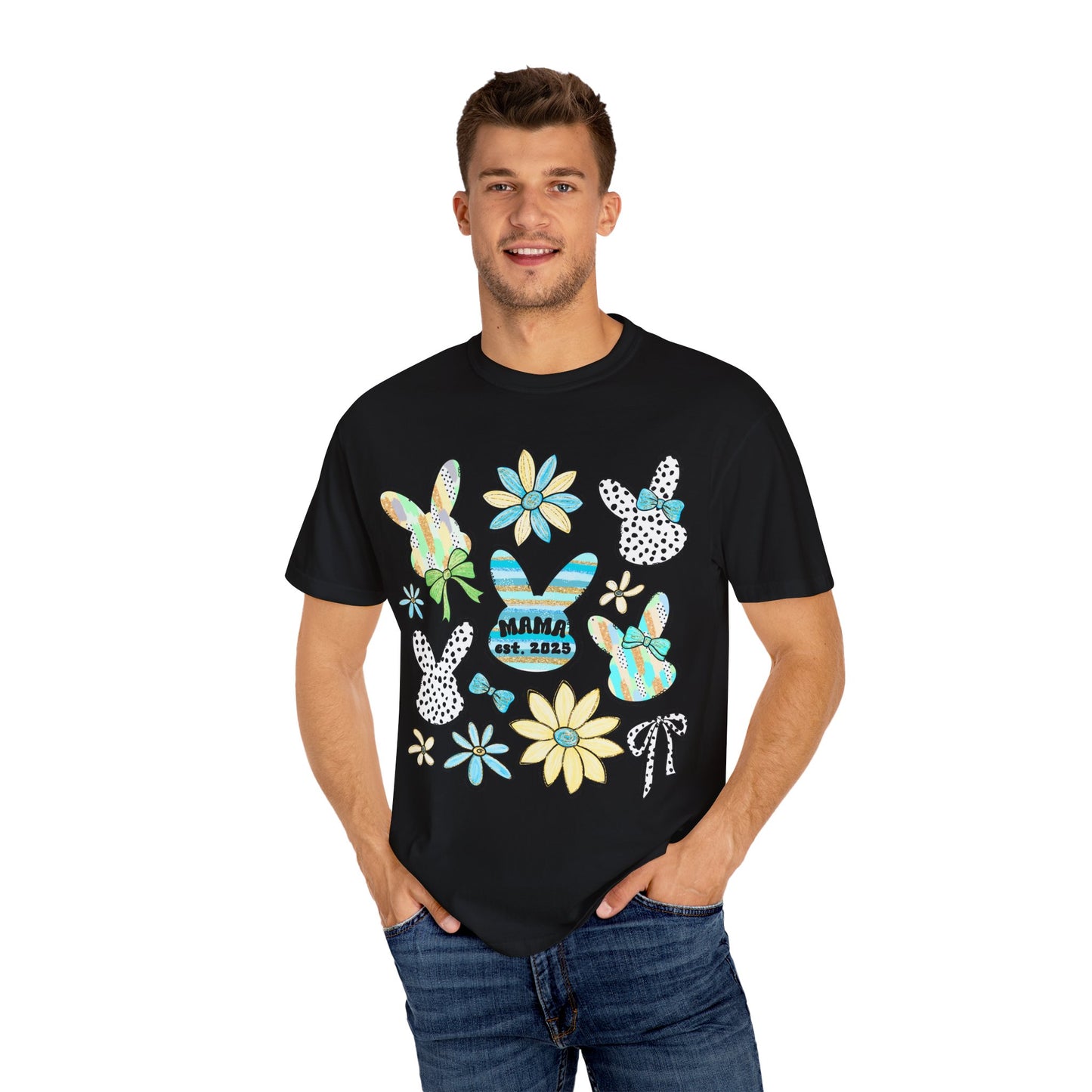 Mama Est 2025 Coquette Easter T-Shirt
