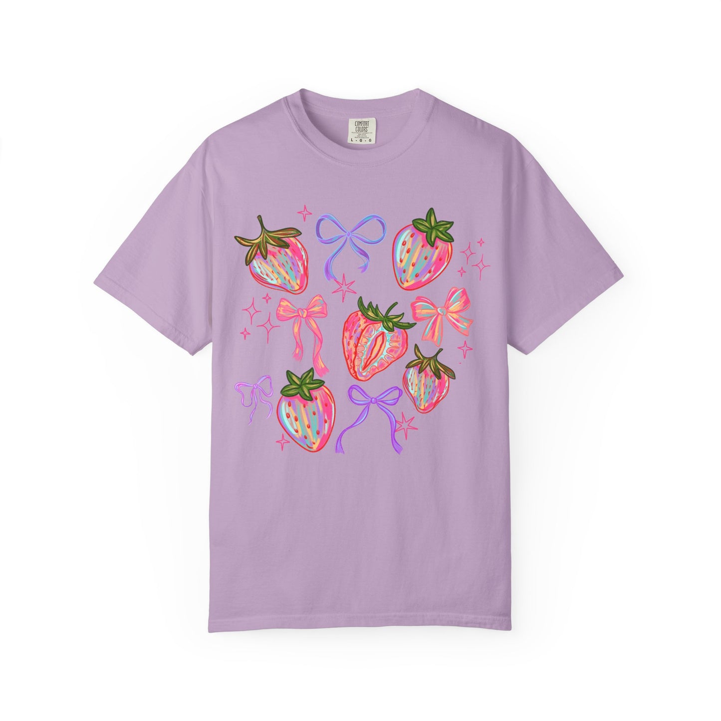 Strawberry Coquette Boho T-shirt, Comfort Colors Shirt