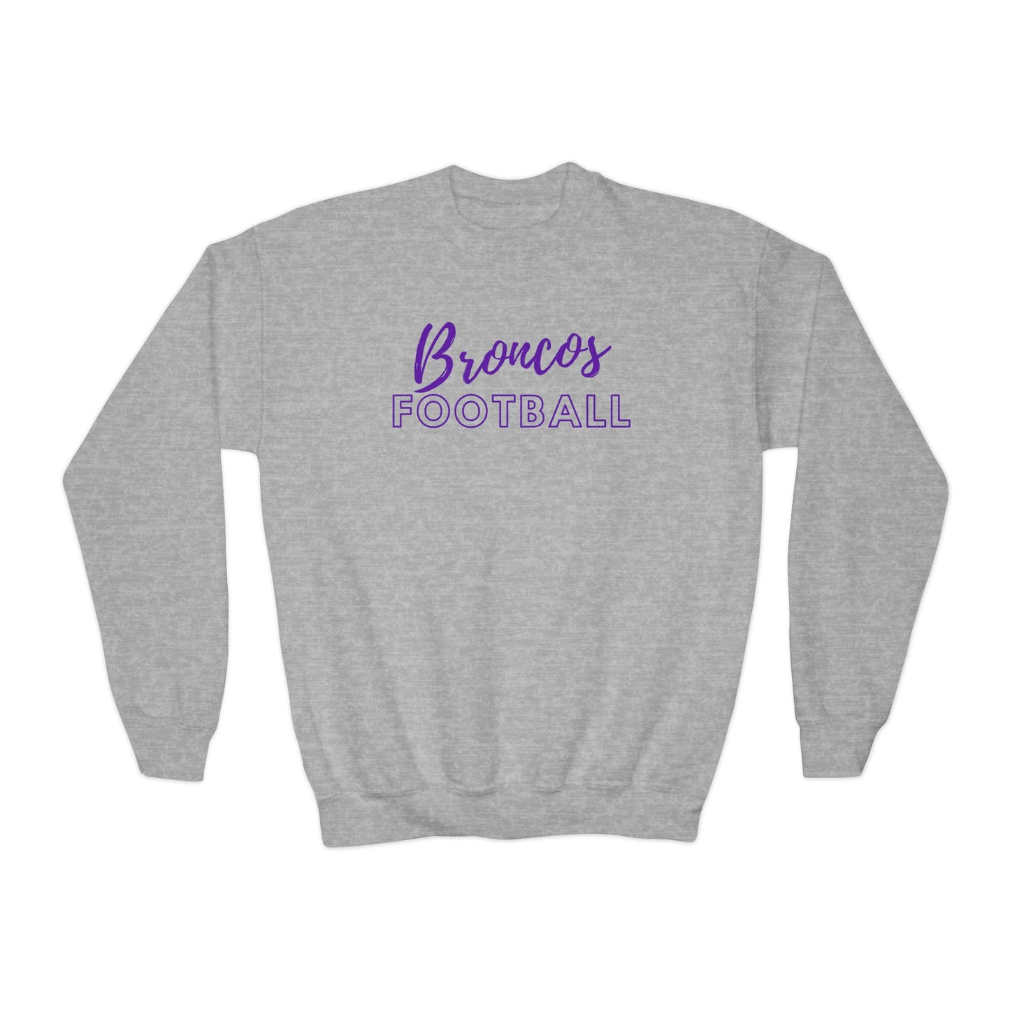 Broncos Football Youth Crewneck Sweatshirt