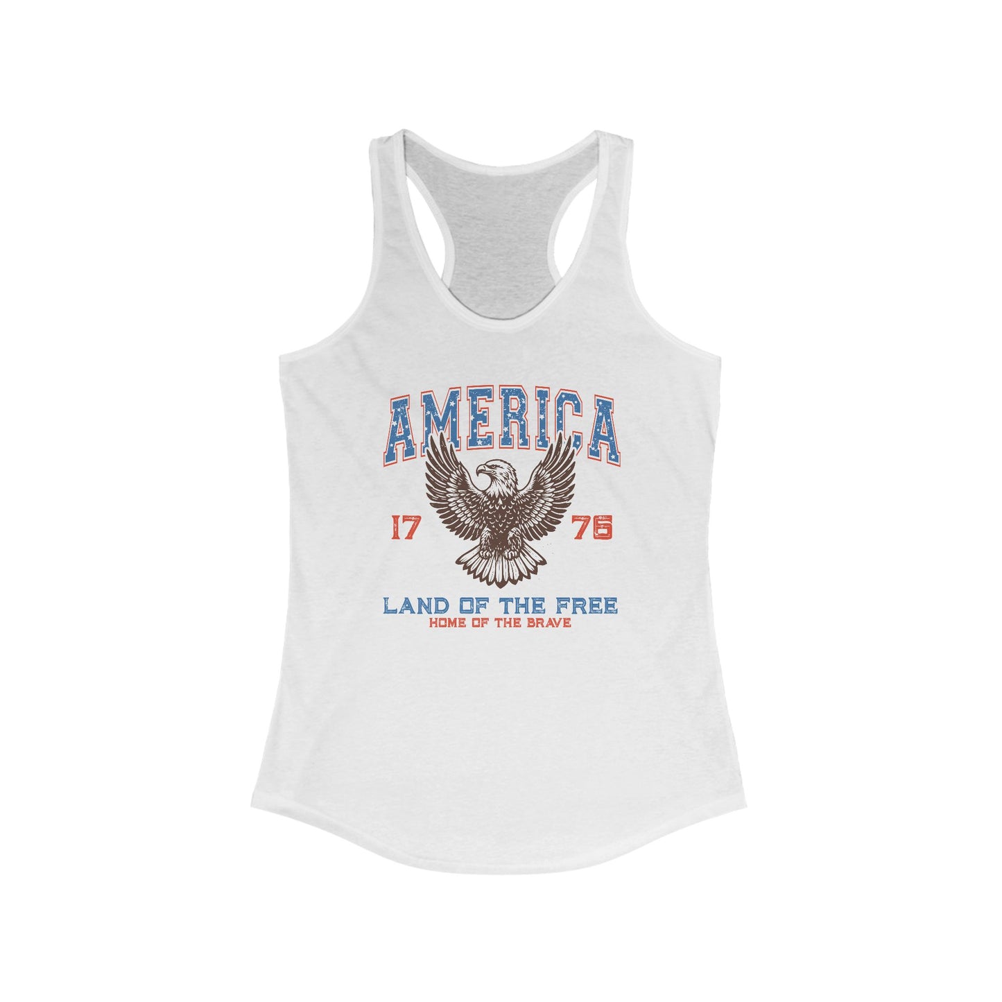 America And of The Free Racerback Tank Top