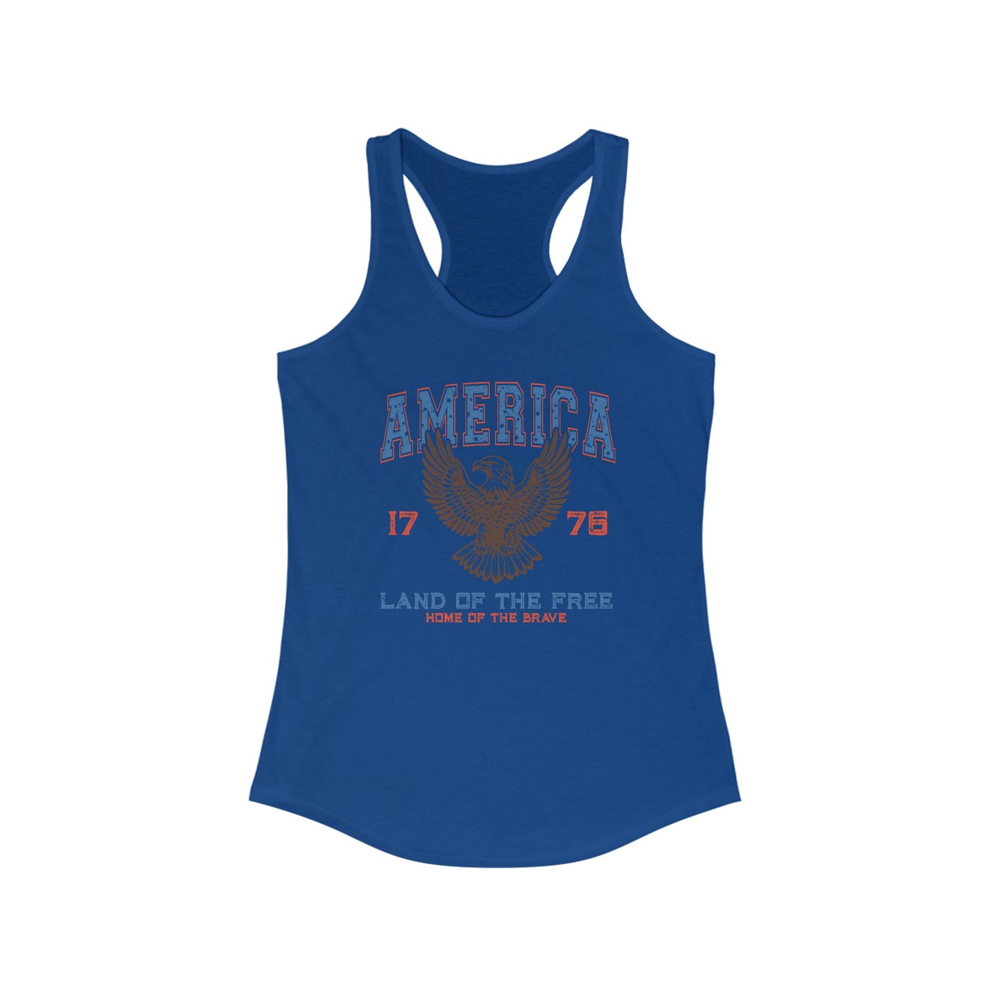 America And of The Free Racerback Tank Top