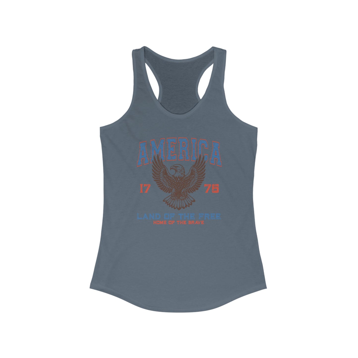 America And of The Free Racerback Tank Top