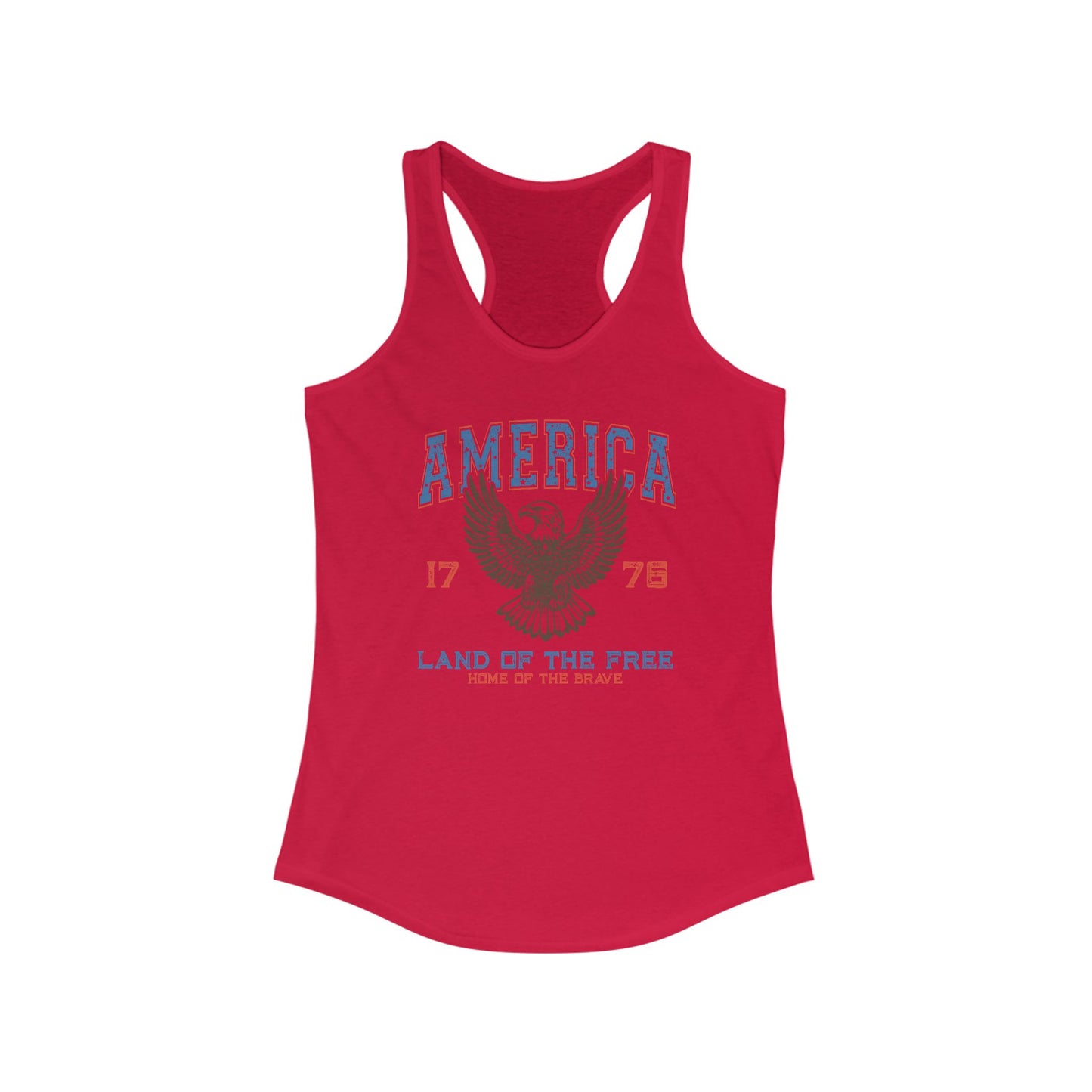 America And of The Free Racerback Tank Top
