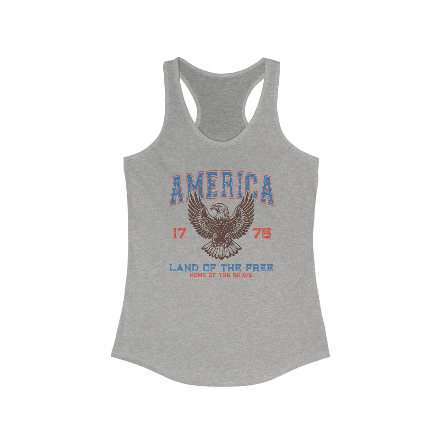 America And of The Free Racerback Tank Top