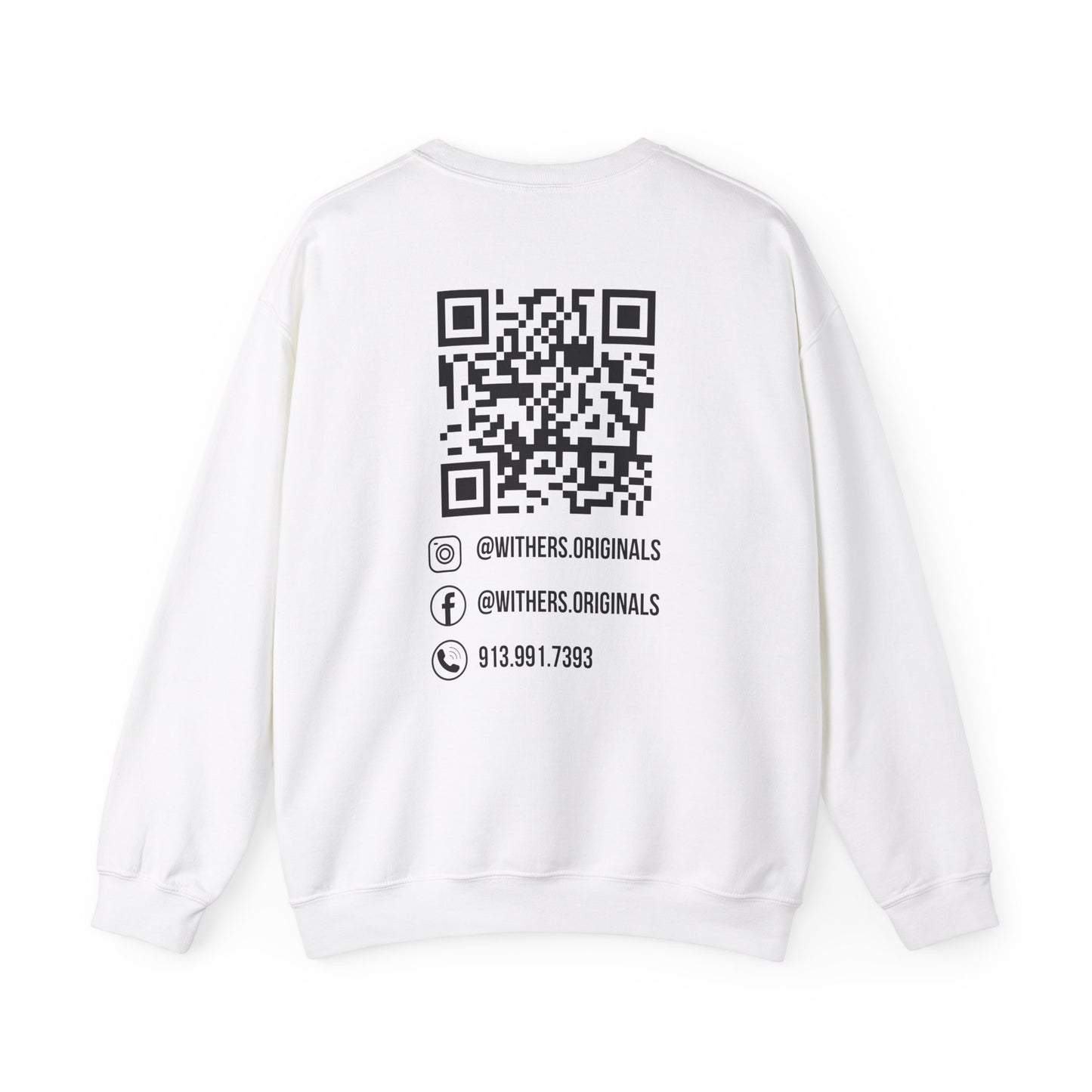 Custom Logo, Socials, QR Code Sweatshirt