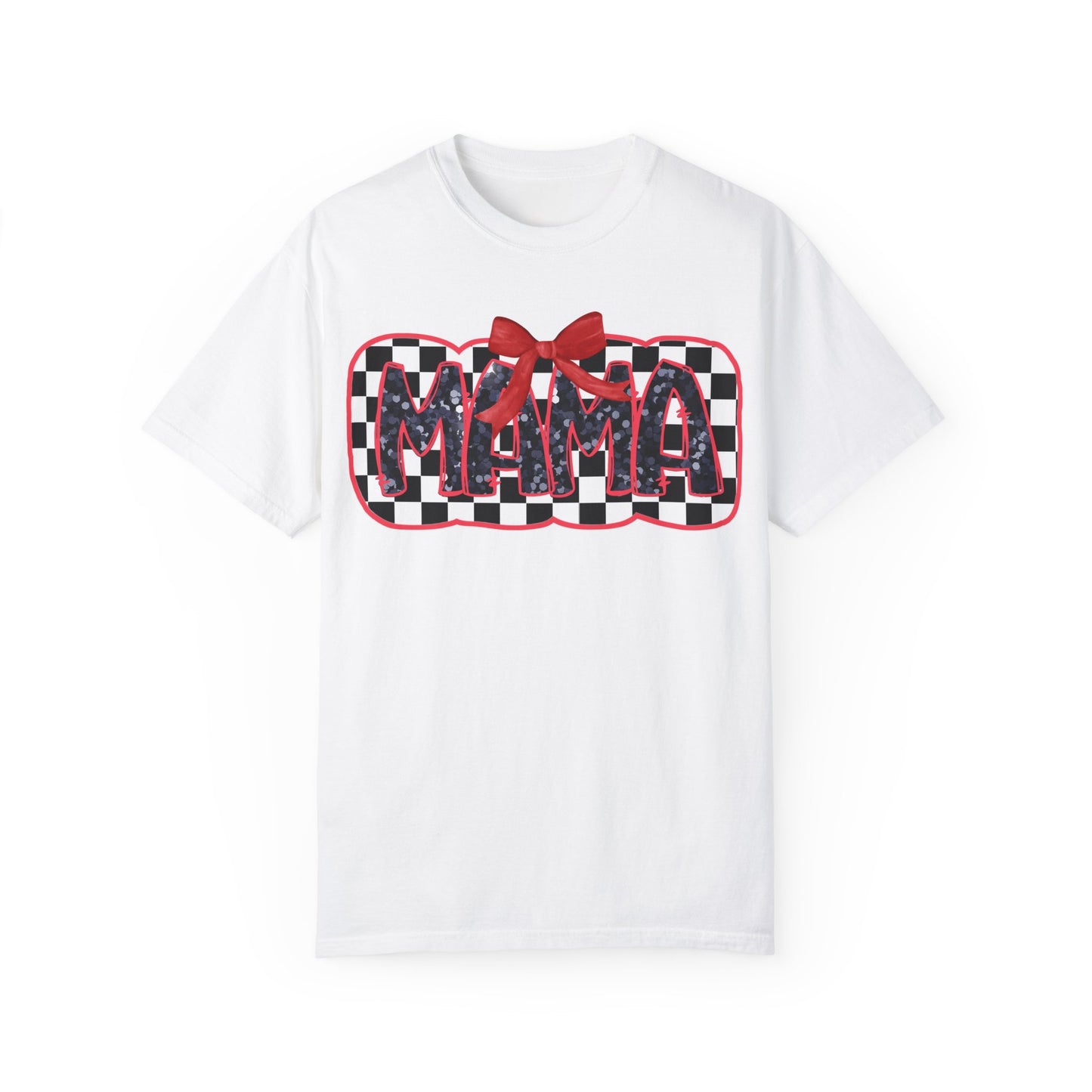 Red Checkered Mama Coquette Comfort Colors T-shirt