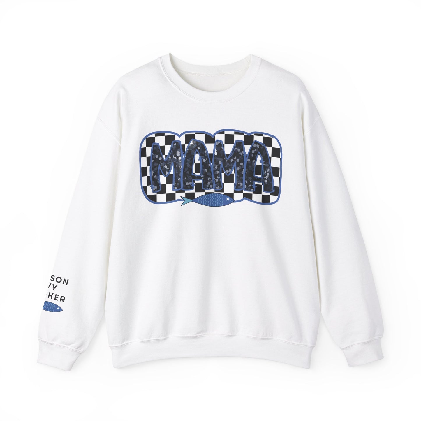 Personalized Fisherman Aesthetic Mama Sweatshirt