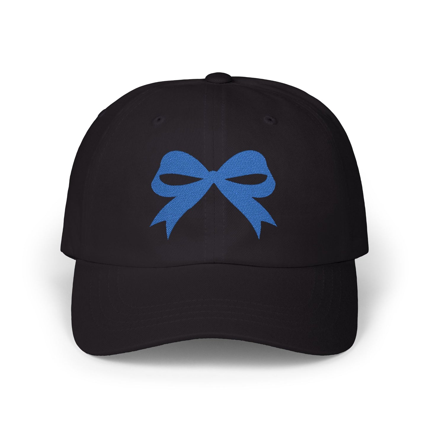 Blue Bow Embroidered Kansas City Baseball Hat