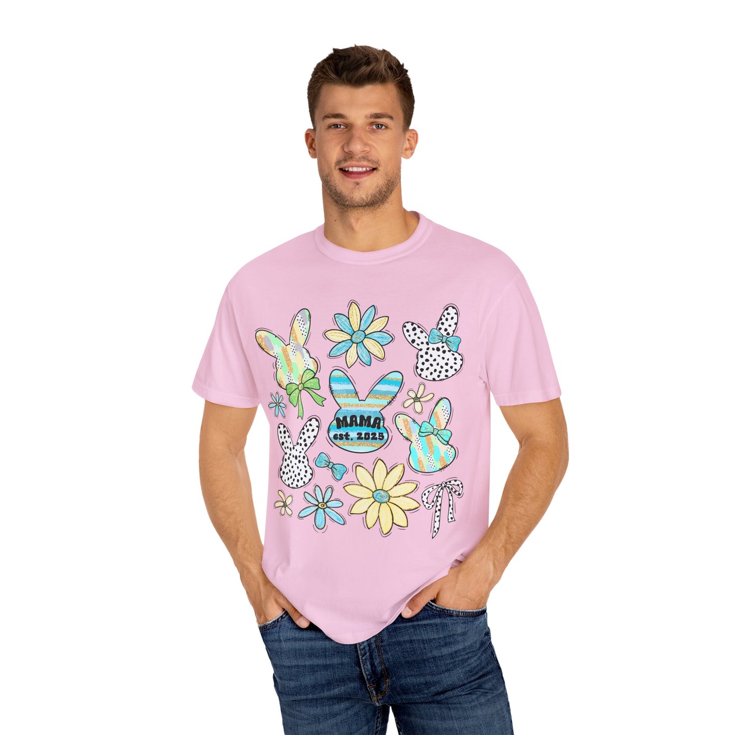 Mama Est 2025 Coquette Easter T-Shirt