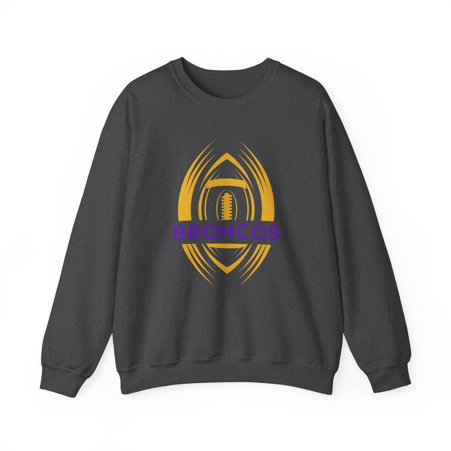 BRONCOS Adult Sweatshirt with Custom Back Name