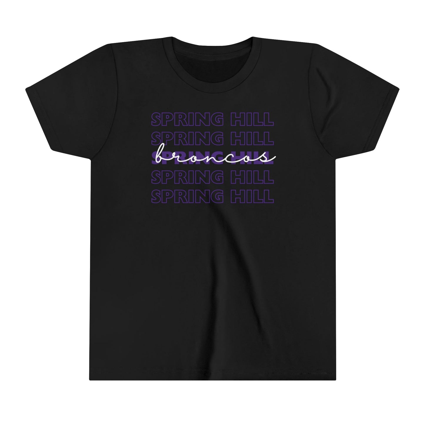 Purple Springhill Broncos Youth Shirt