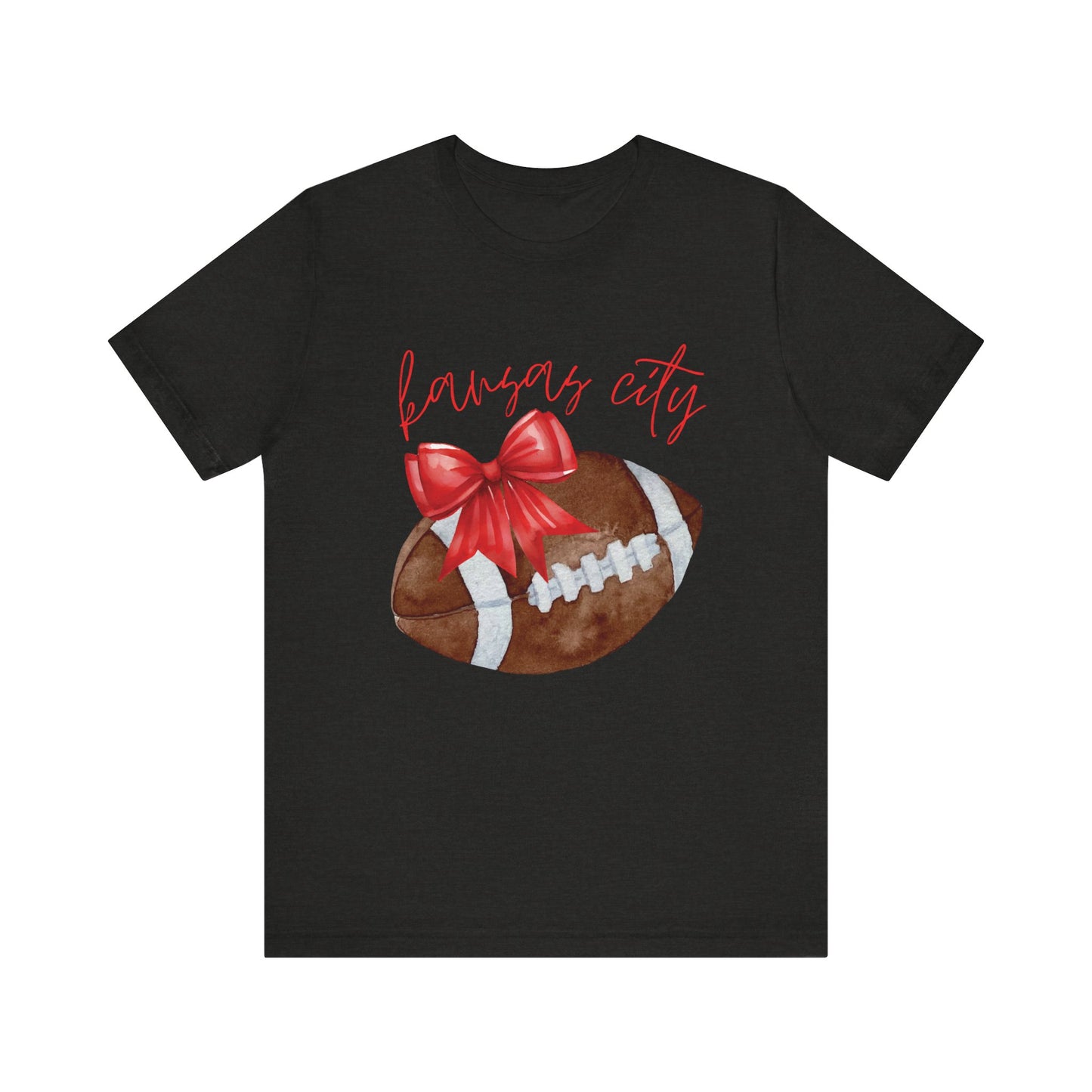 Kansas City Football Bow T-Shirt