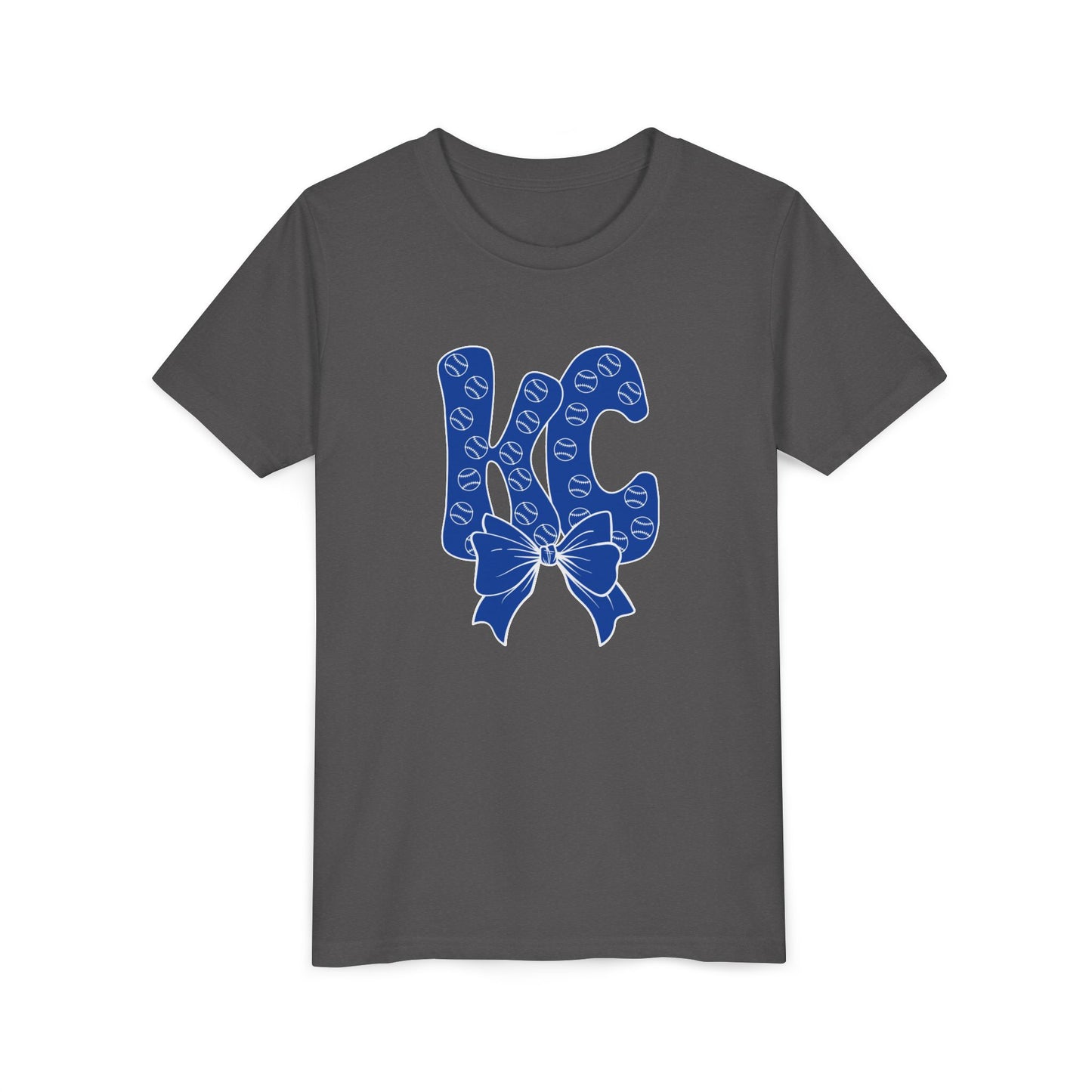 Kids Youth Bubble Letter Kansas City Baseball T-shirt