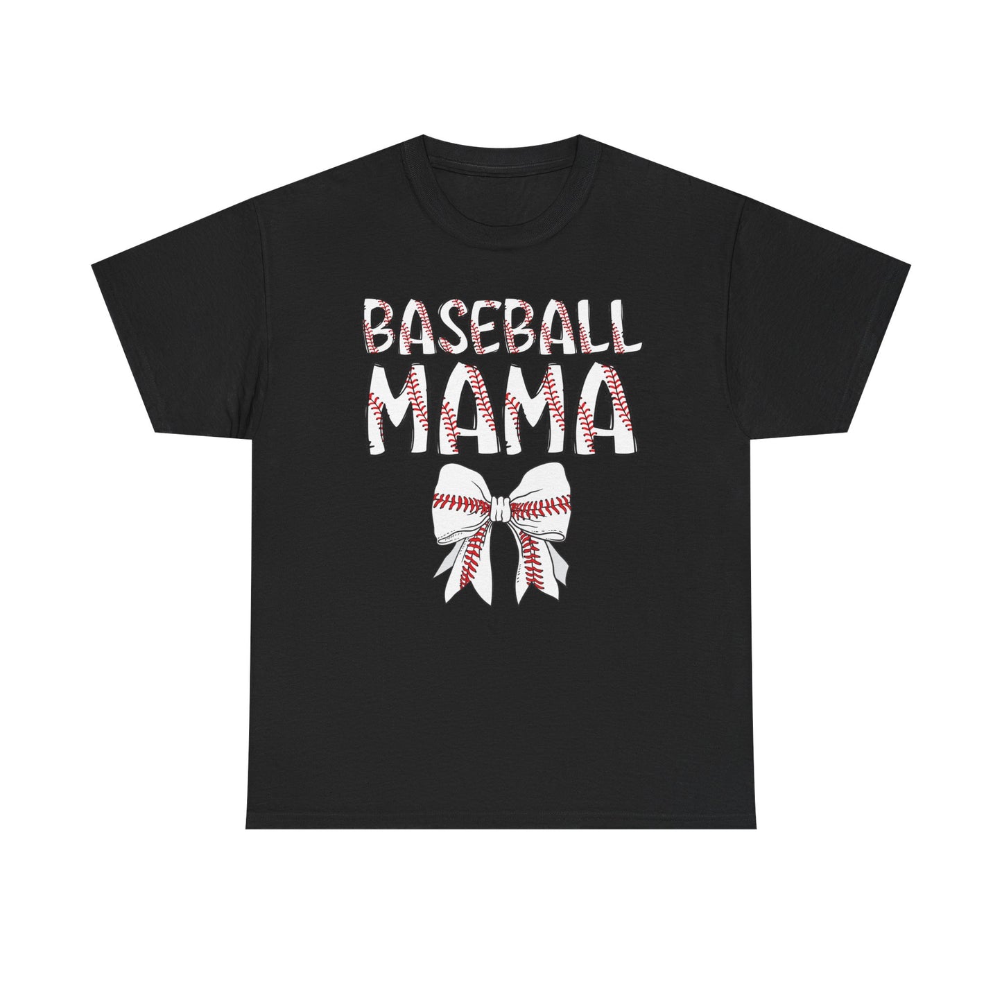 Baseball Mom Coquette Bow T-Shirt