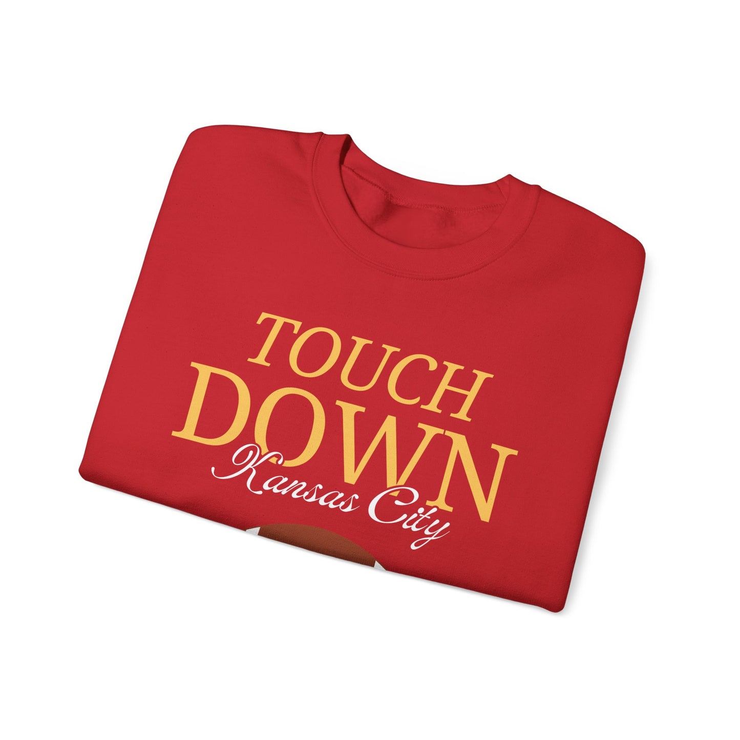 Adult Touchdown Kansas City Red/Heather Red Sweatshirt