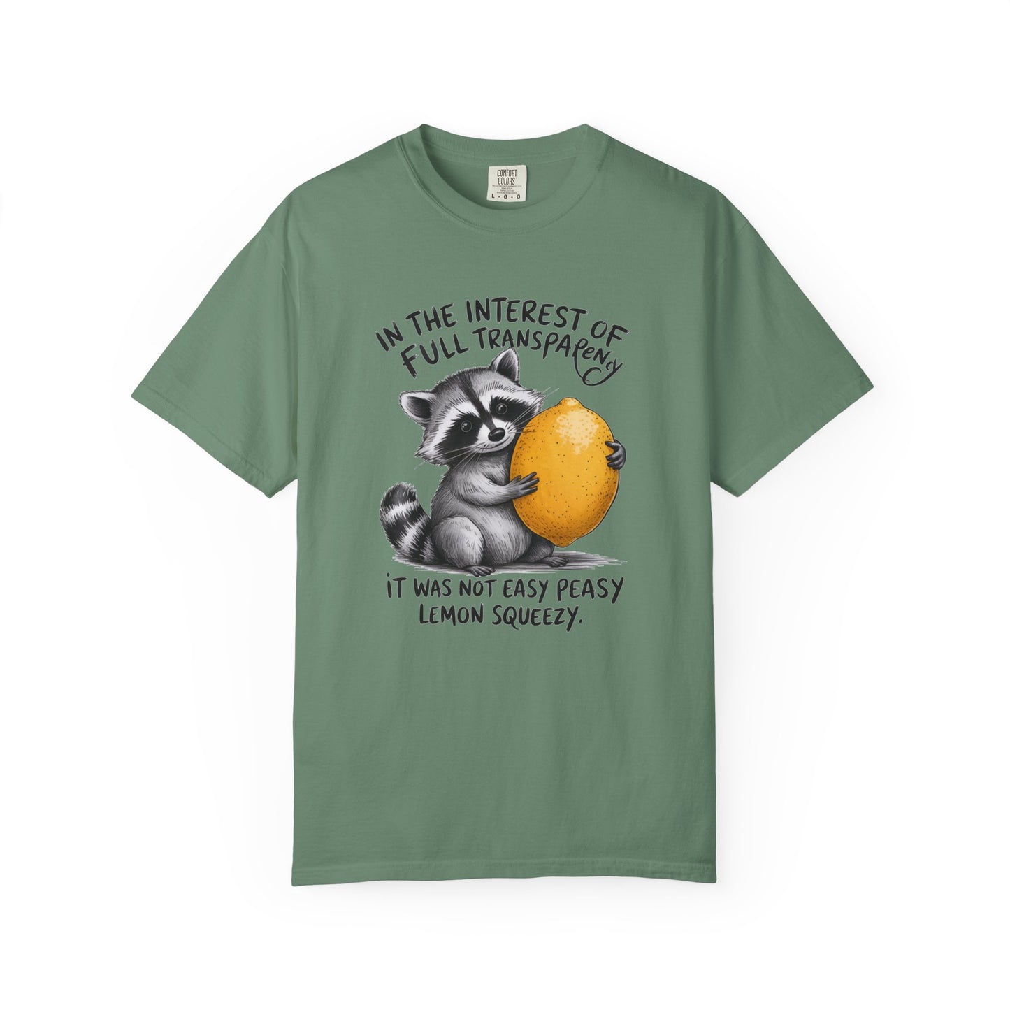 In the interest of full transparency T-shirt, Comfort Colors Shirt