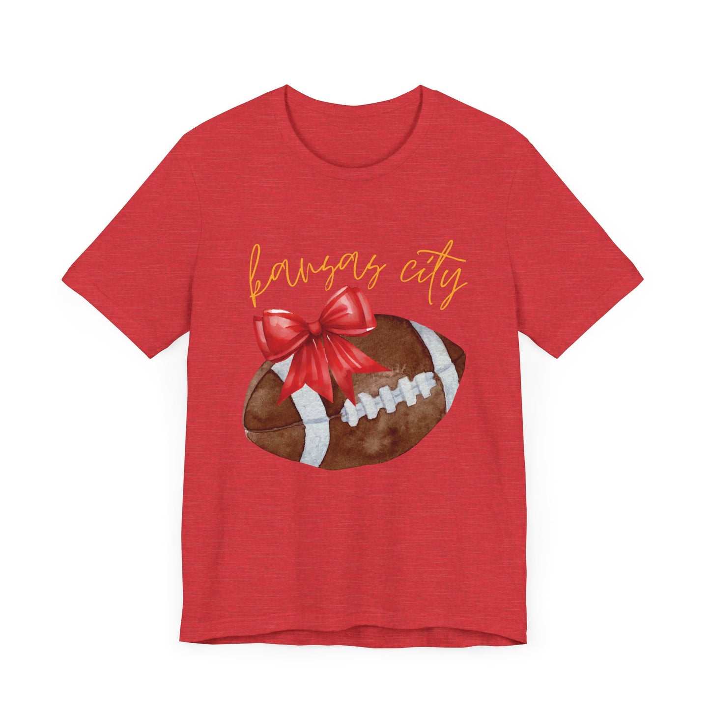 Kansas City Football Bow T-Shirt