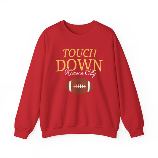 Adult Touchdown Kansas City Red/Heather Red Sweatshirt