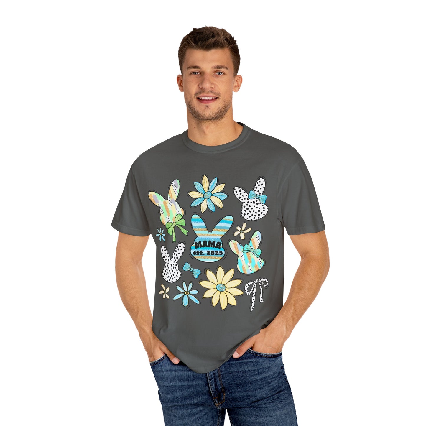 Mama Est 2025 Coquette Easter T-Shirt