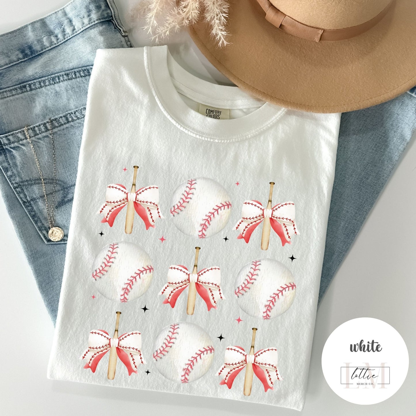 Coquette Baseball Grid T-Shirt