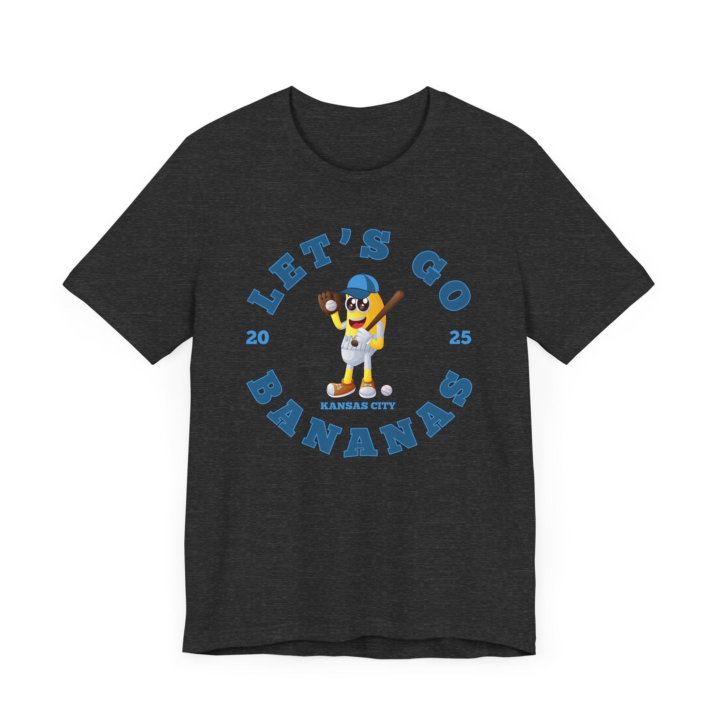 Adult 2025 Let's Go Bananas Kansas City Baseball T-shirt