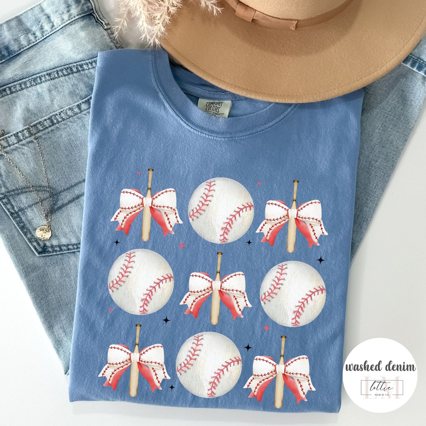 Coquette Baseball Grid T-Shirt