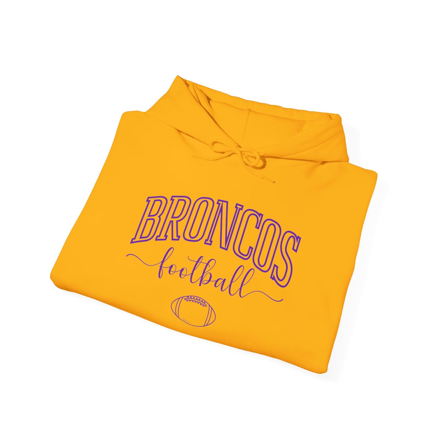 Broncos Customized Football Hooded Sweatshirt - Adult