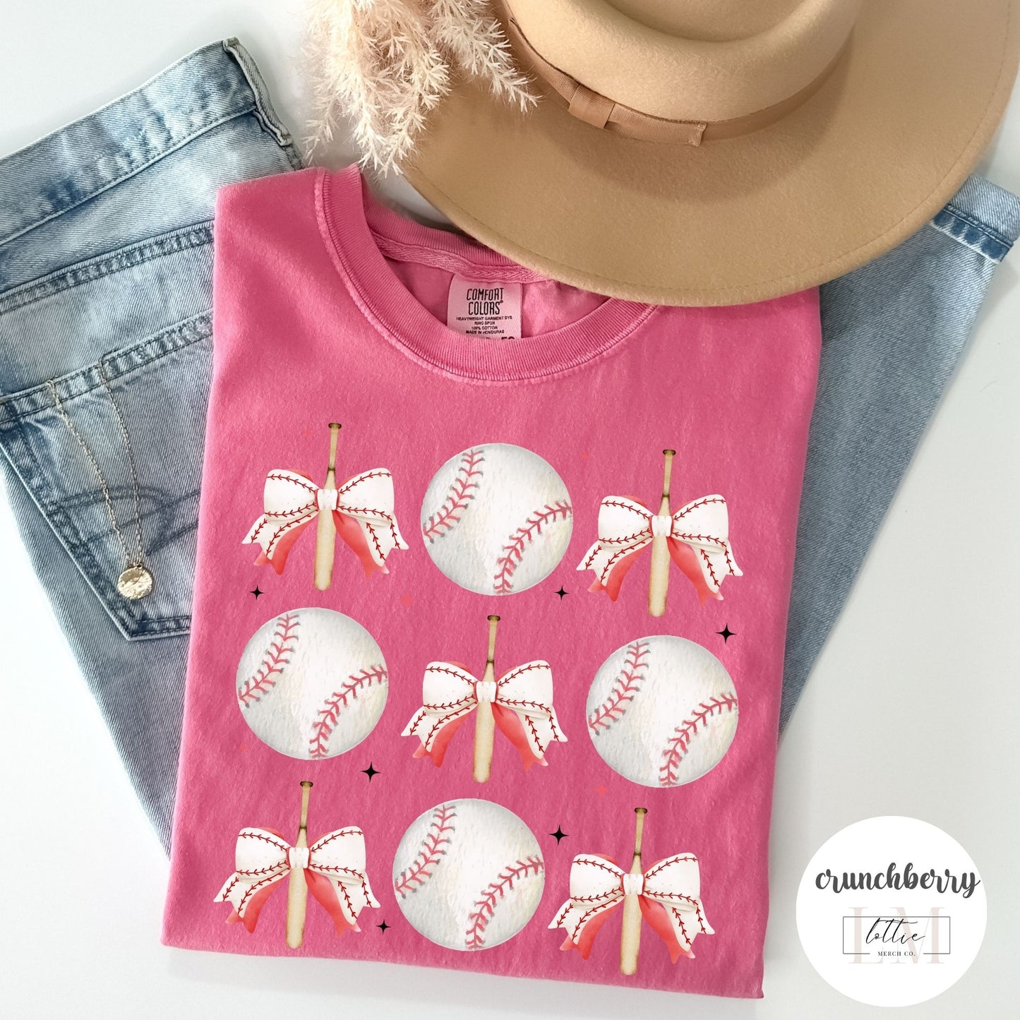 Coquette Baseball Grid T-Shirt