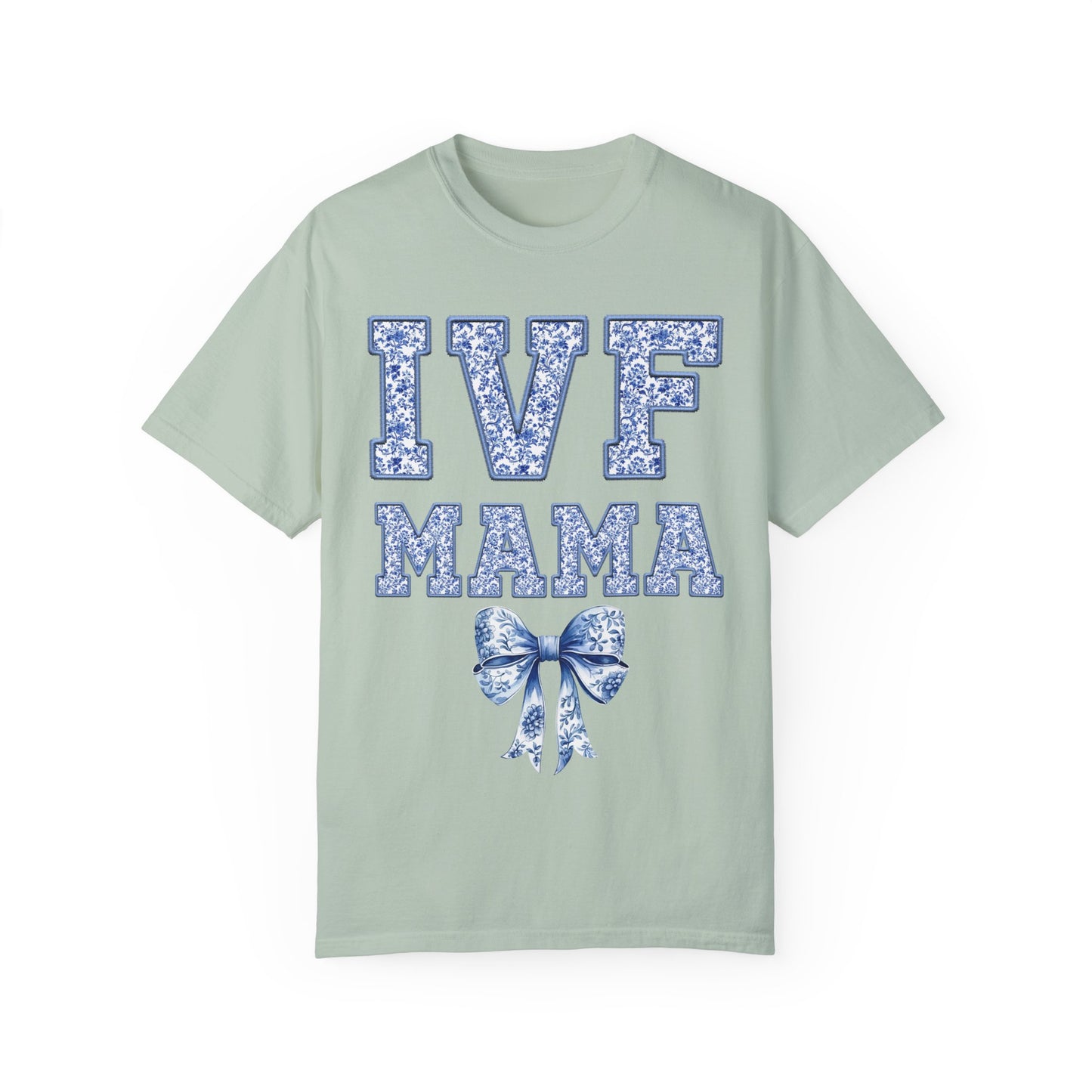 IVF Mama Toile Coquette Bow Shirt