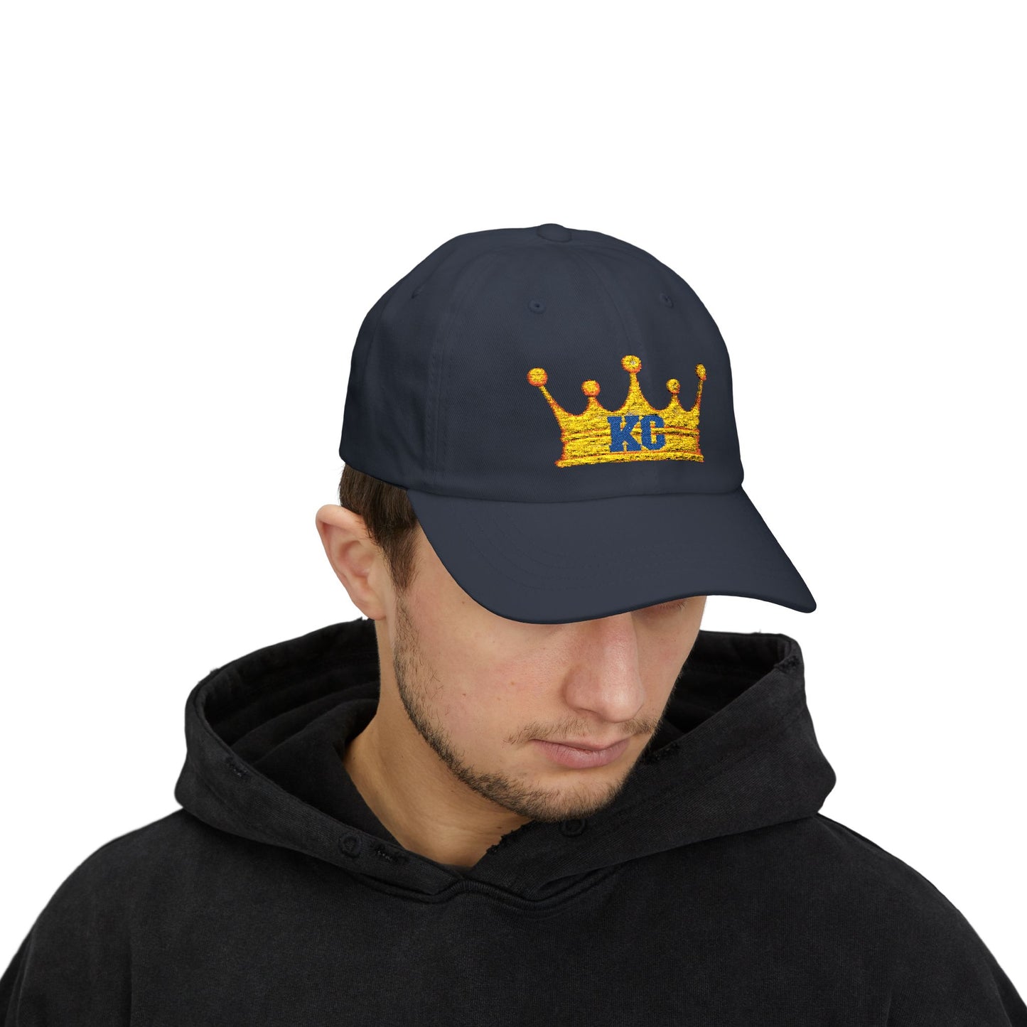 Kansas City Baseball Crown Letter Embroidered Dad Cap, Mother's Day Gift, Birthday Gift for Mom