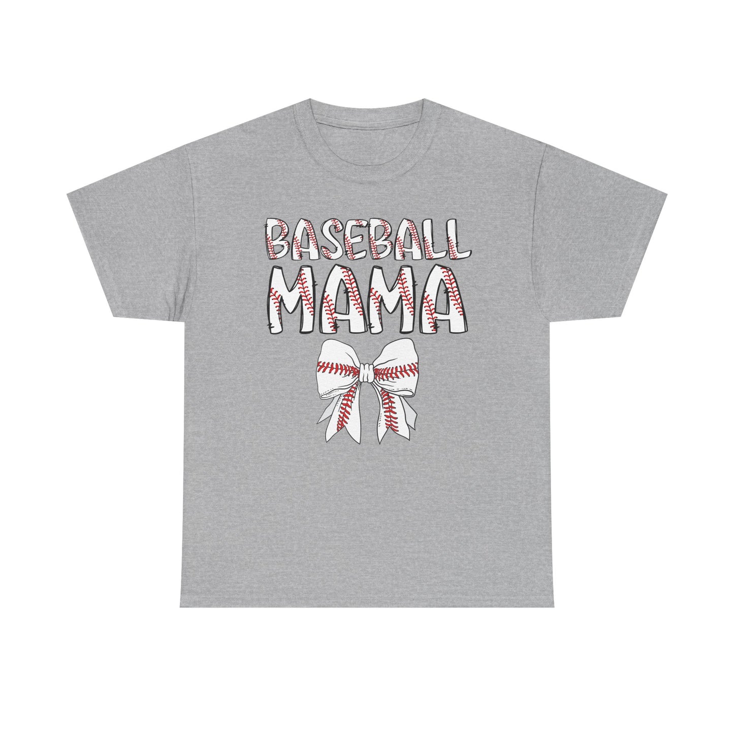 Baseball Mom Coquette Bow T-Shirt