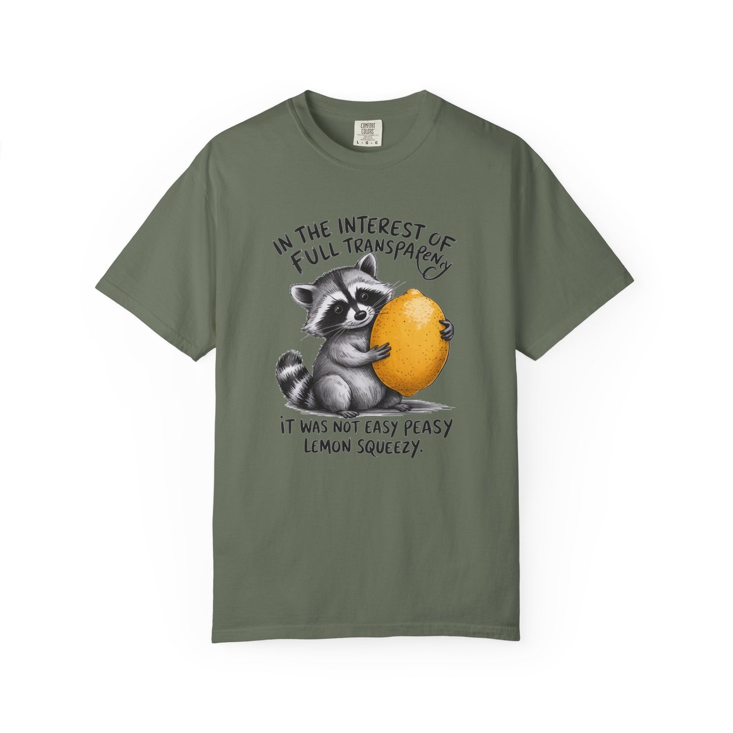 In the interest of full transparency T-shirt, Comfort Colors Shirt
