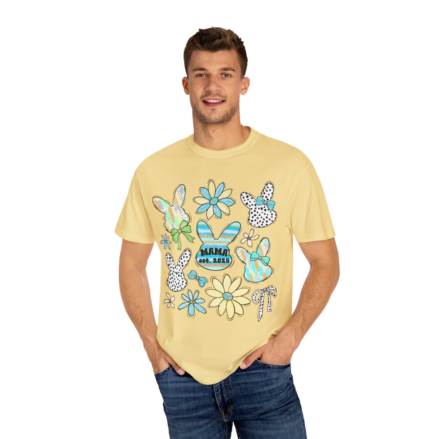 Mama Est 2025 Coquette Easter T-Shirt