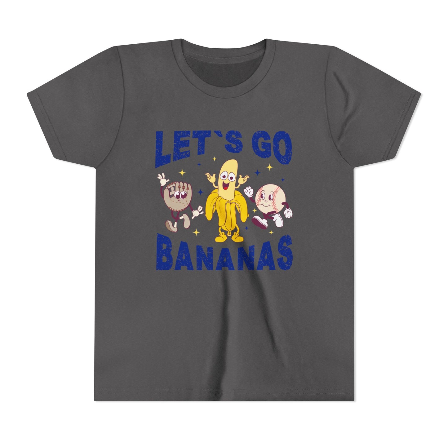 Kids Youth Let's Go Bananas Kansas City Baseball T-shirt