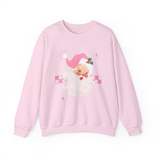 Checkerboard Laughing Santa Sweatshirt