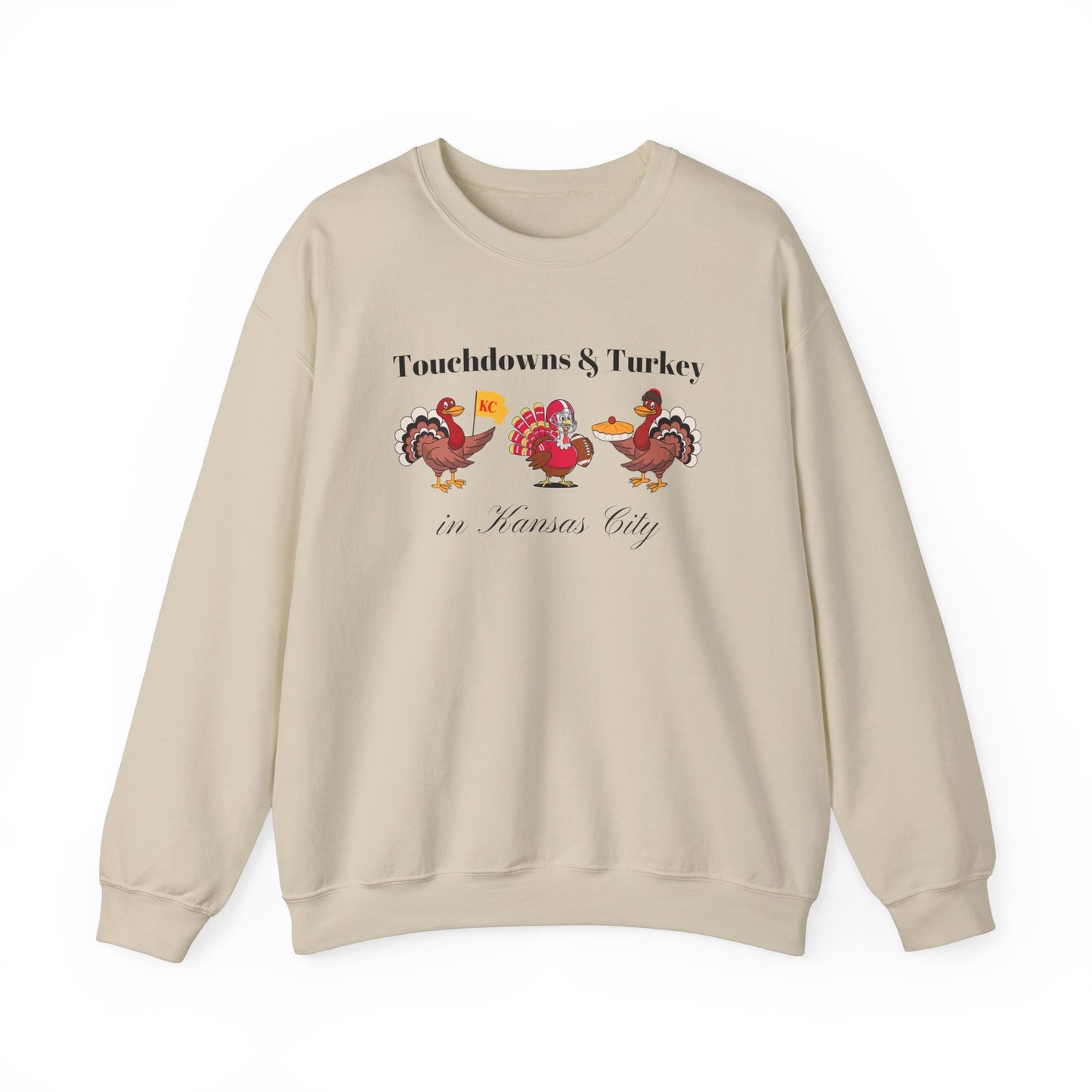 NEW Kansas City Football Touchdowns and Turkey Sweatshirt