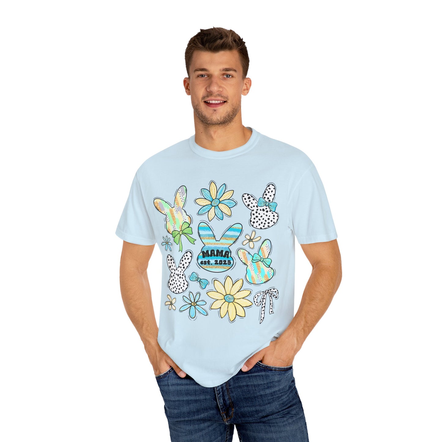 Mama Est 2025 Coquette Easter T-Shirt