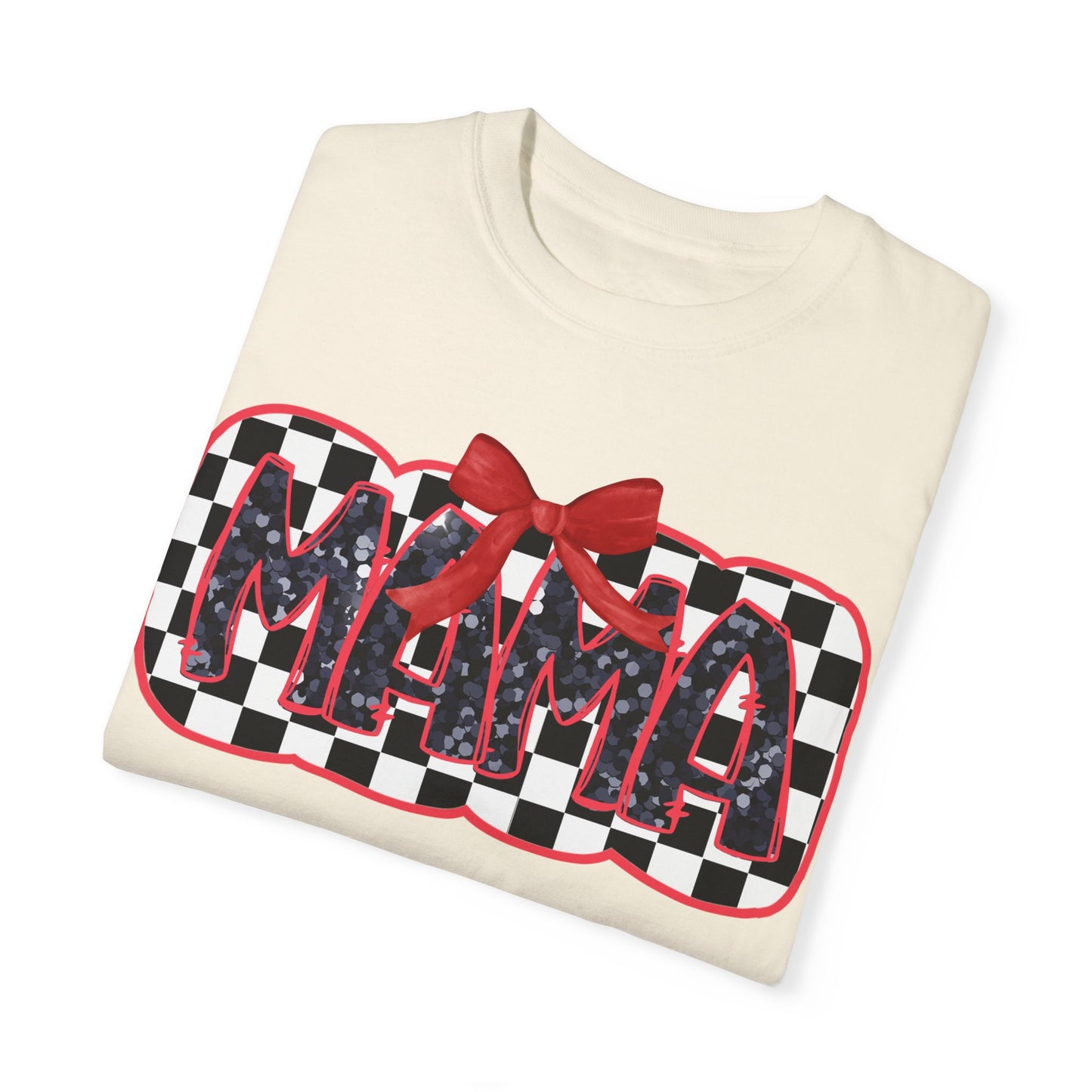 Red Checkered Mama Coquette Comfort Colors T-shirt