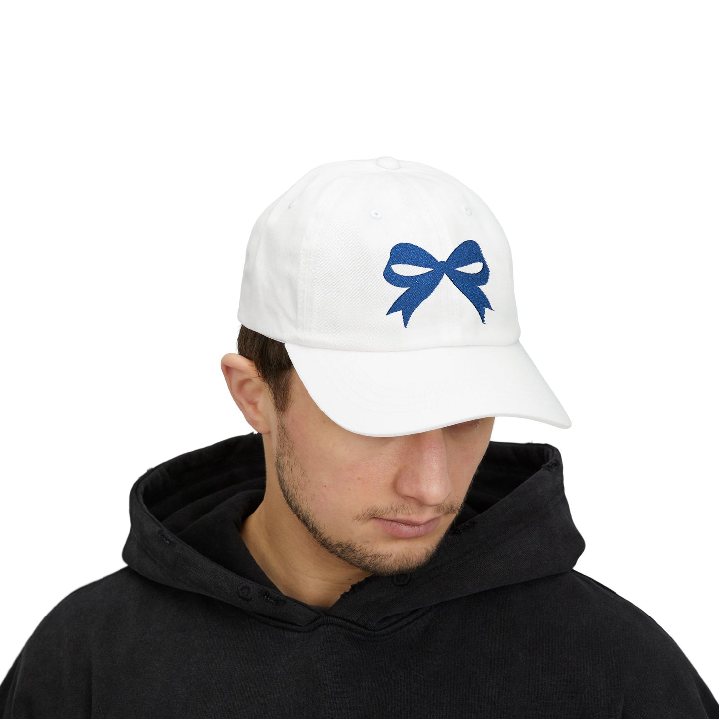 Blue Bow Embroidered Kansas City Baseball Hat