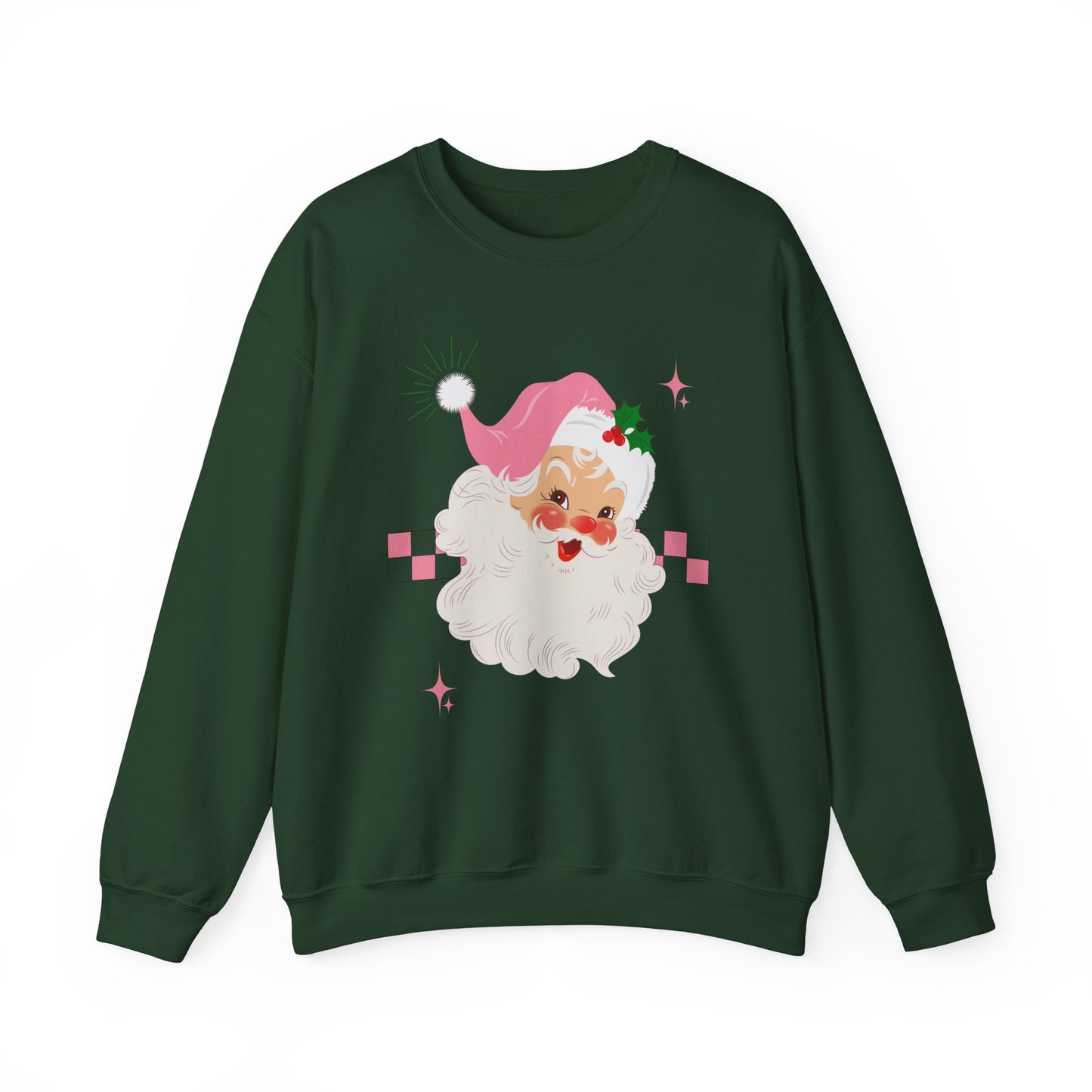 Checkerboard Laughing Santa Sweatshirt