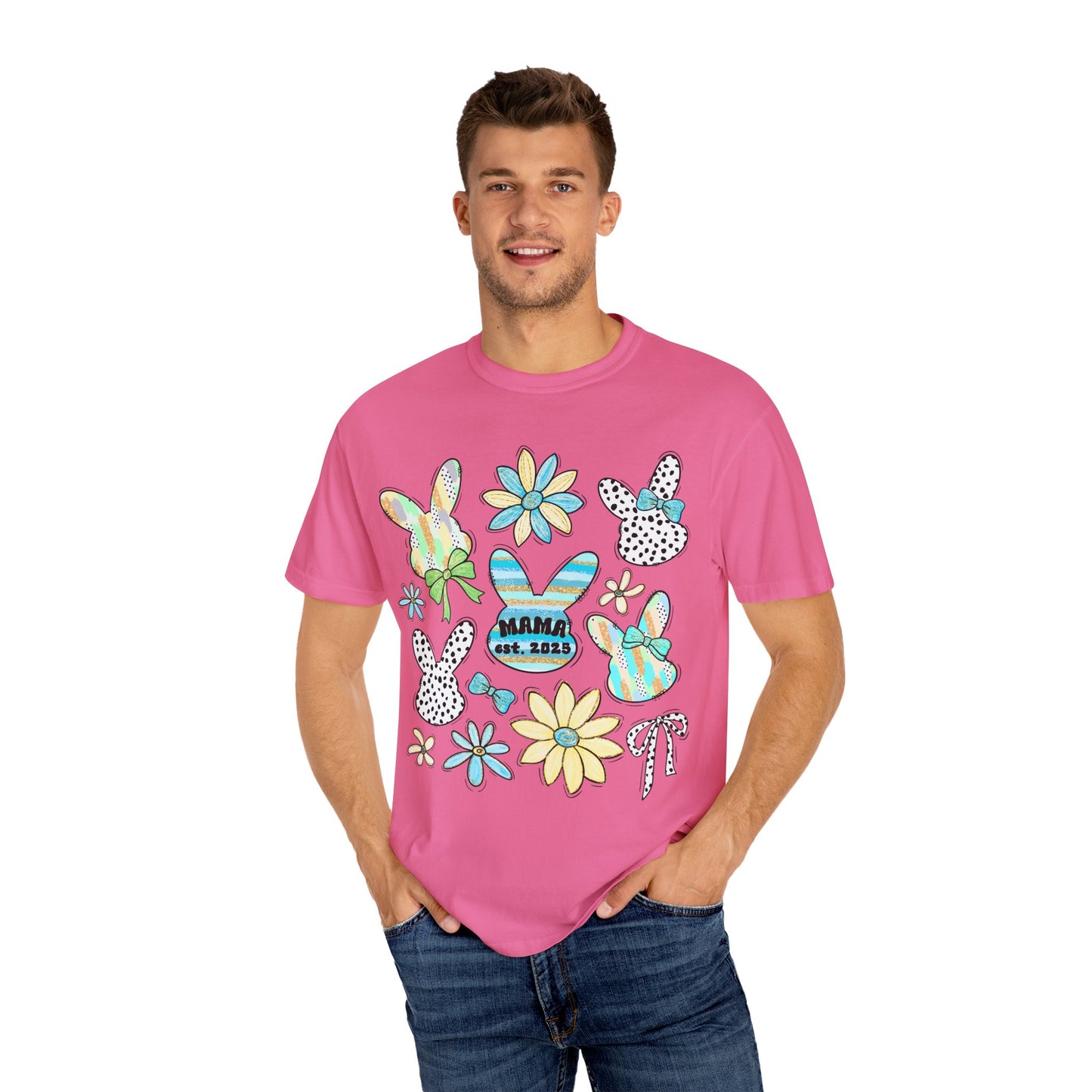 Mama Est 2025 Coquette Easter T-Shirt