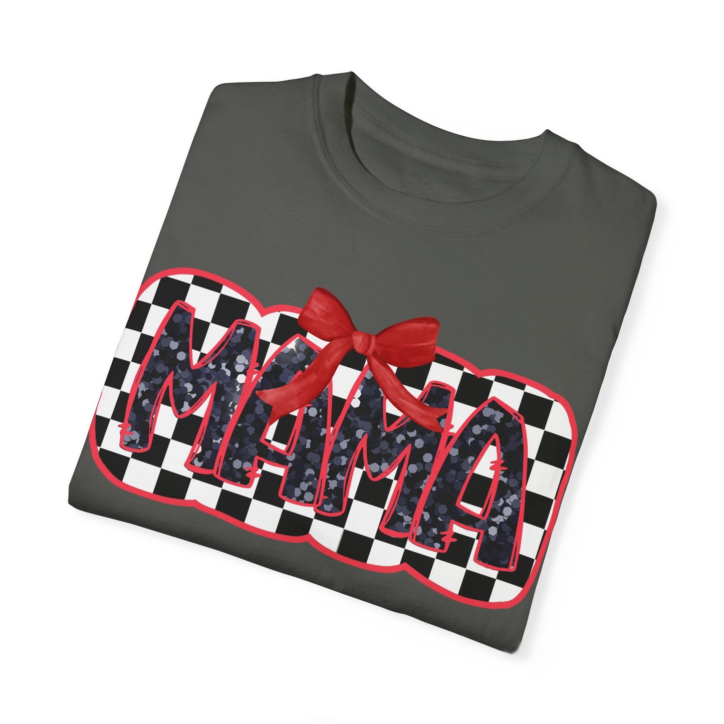 Red Checkered Mama Coquette Comfort Colors T-shirt
