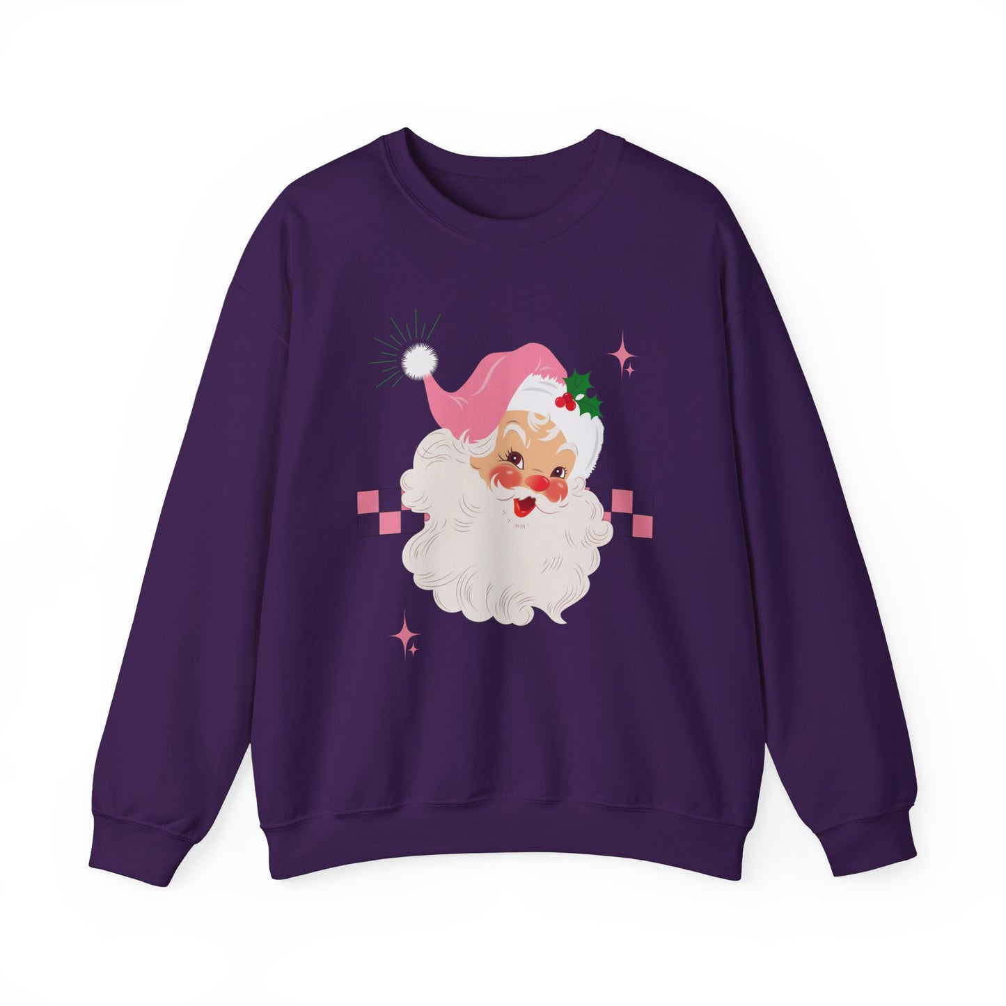 Checkerboard Laughing Santa Sweatshirt