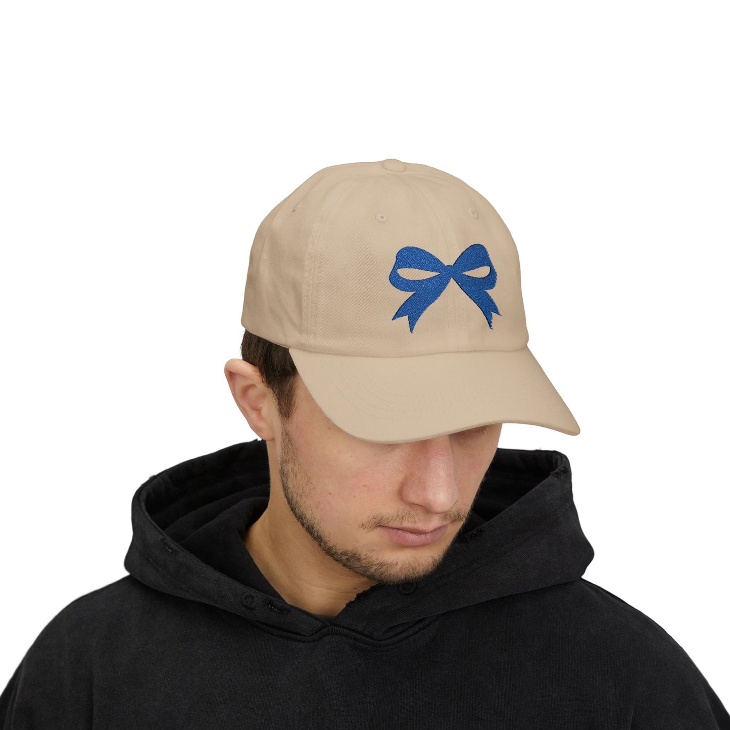 Blue Bow Embroidered Kansas City Baseball Hat