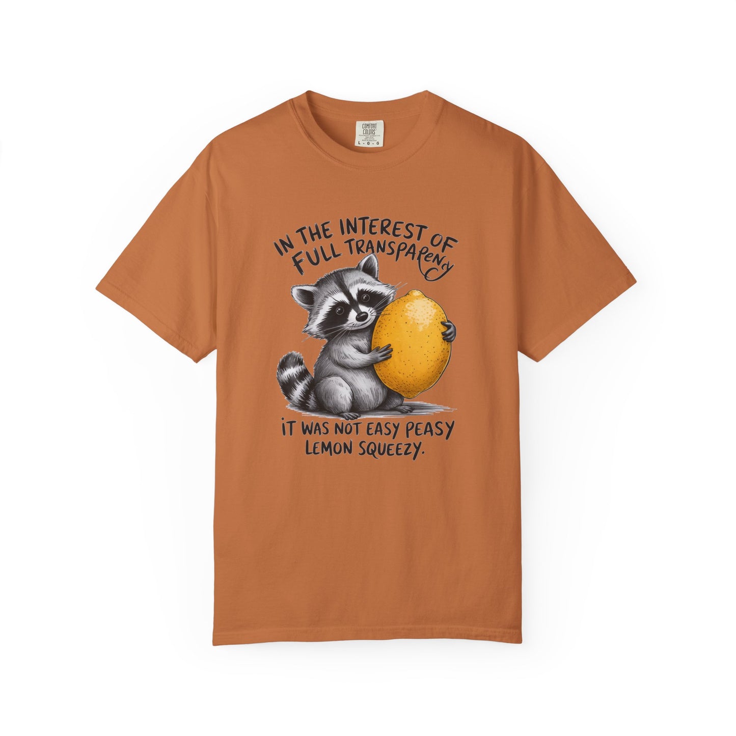 In the interest of full transparency T-shirt, Comfort Colors Shirt