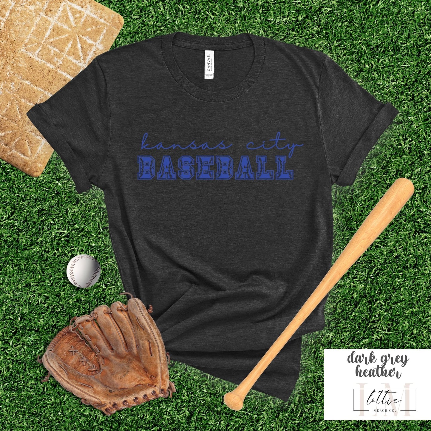 Kansas City Baseball Letters T-Shirt