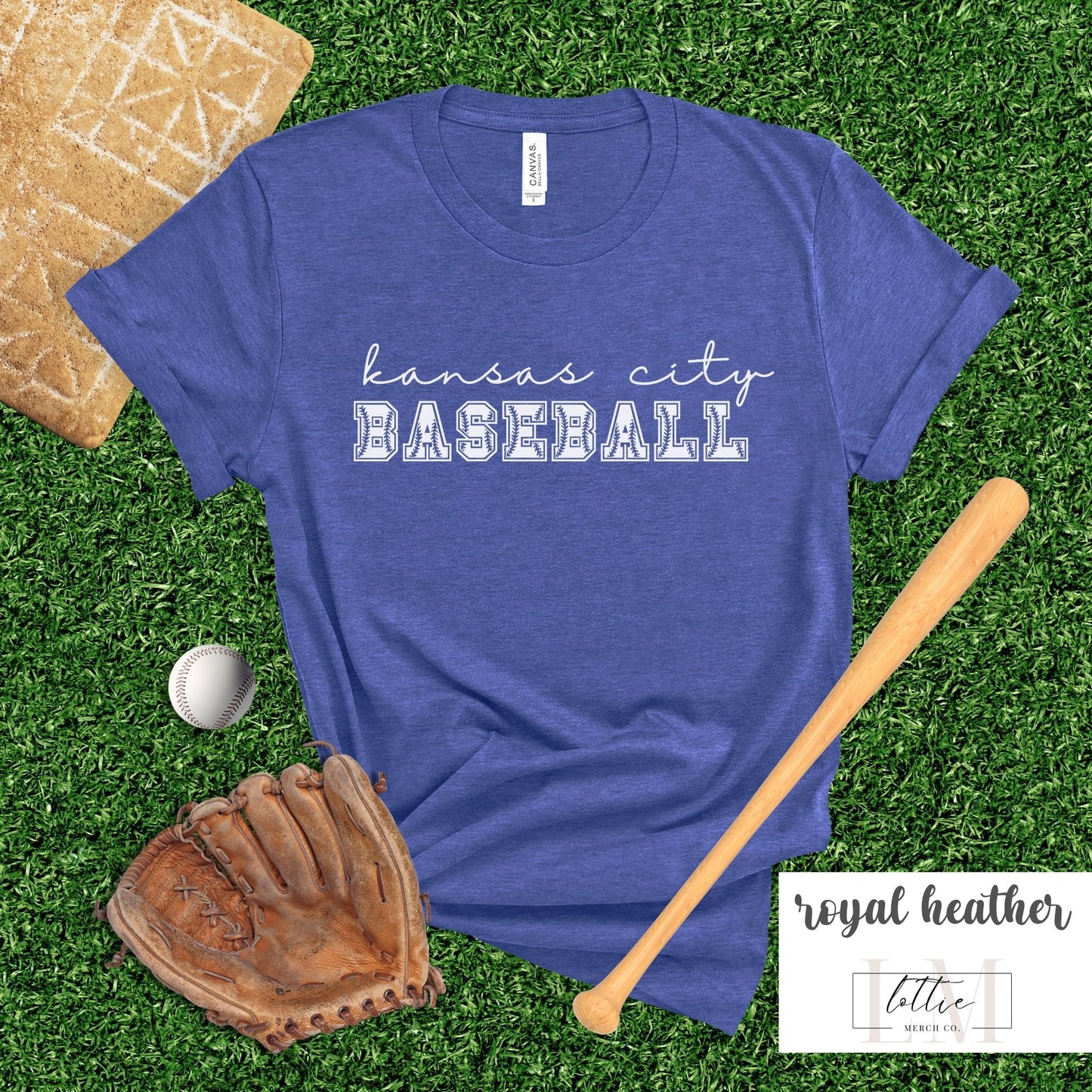 Kansas City Baseball Letters T-Shirt