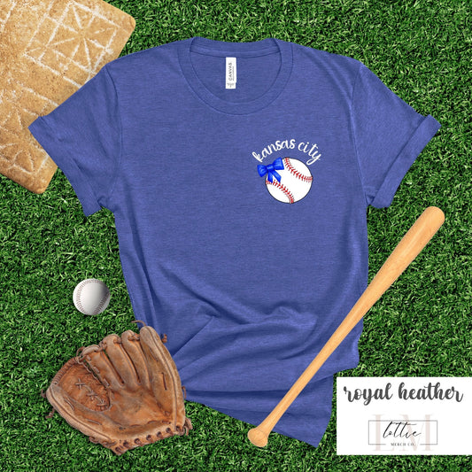 Kansas City Baseball Pocket Design T-Shirt