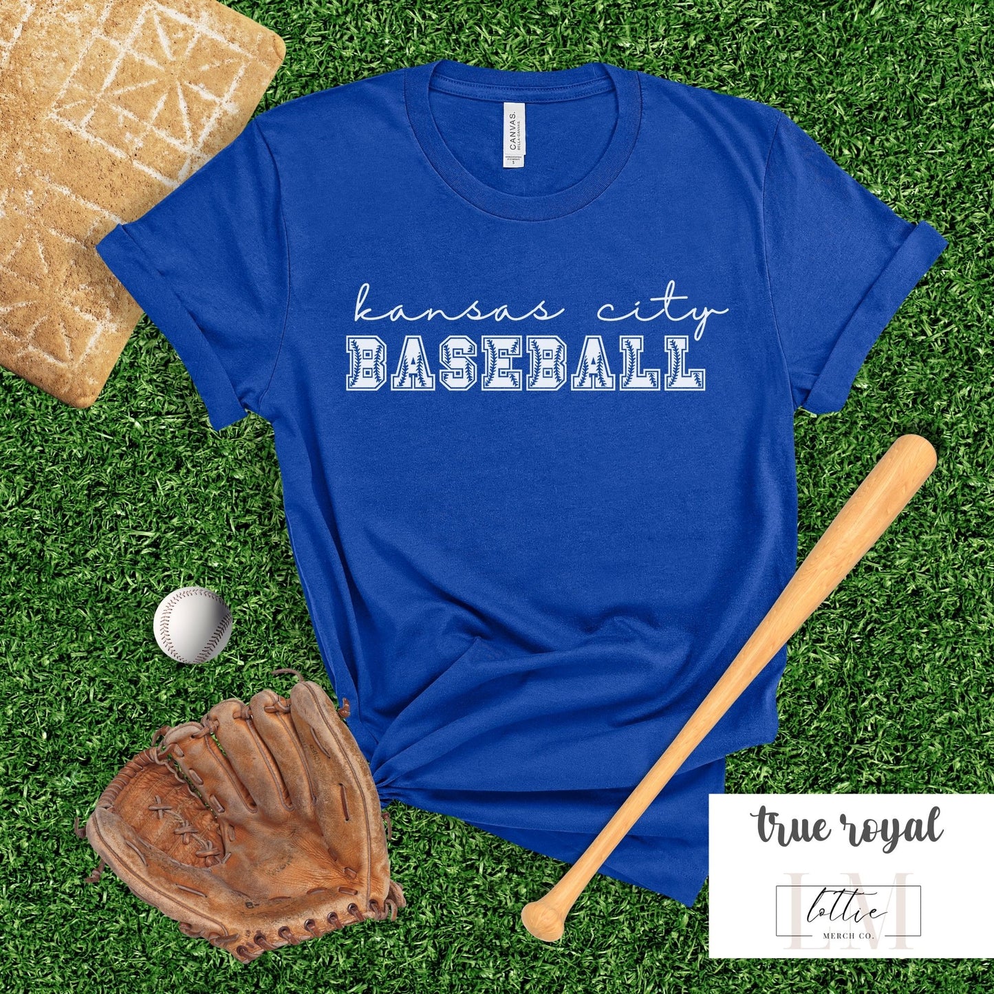 Kansas City Baseball Letters T-Shirt