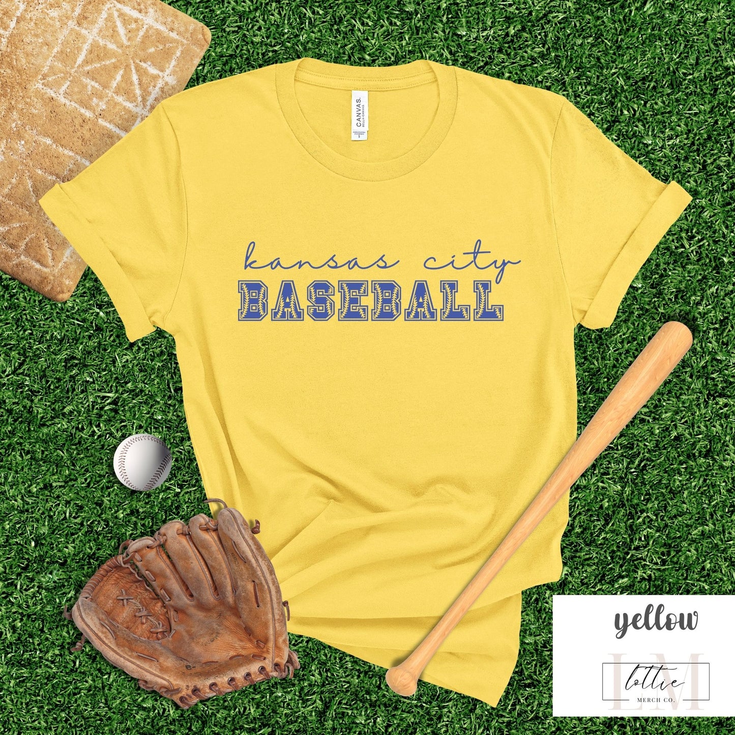 Kansas City Baseball Letters T-Shirt